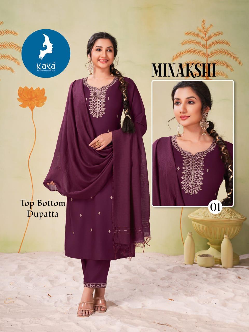 Minakshi By Kaya Rayon Kurti With Bottom Dupatta Wholesalers In Delhi